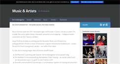 Desktop Screenshot of musicandartists.de