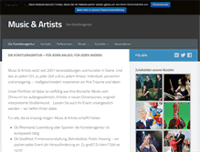 Tablet Screenshot of musicandartists.de